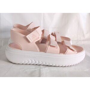 Adidas Women’s Slyn Platform Sandals Pink Size 10 Adjustable Comfortable Shoes